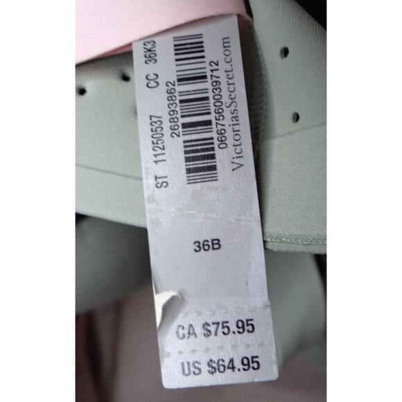 Victoria's Secret VSX Featherweight Max Front Close Sports Bra High Support 36B - Picture 10 of 12